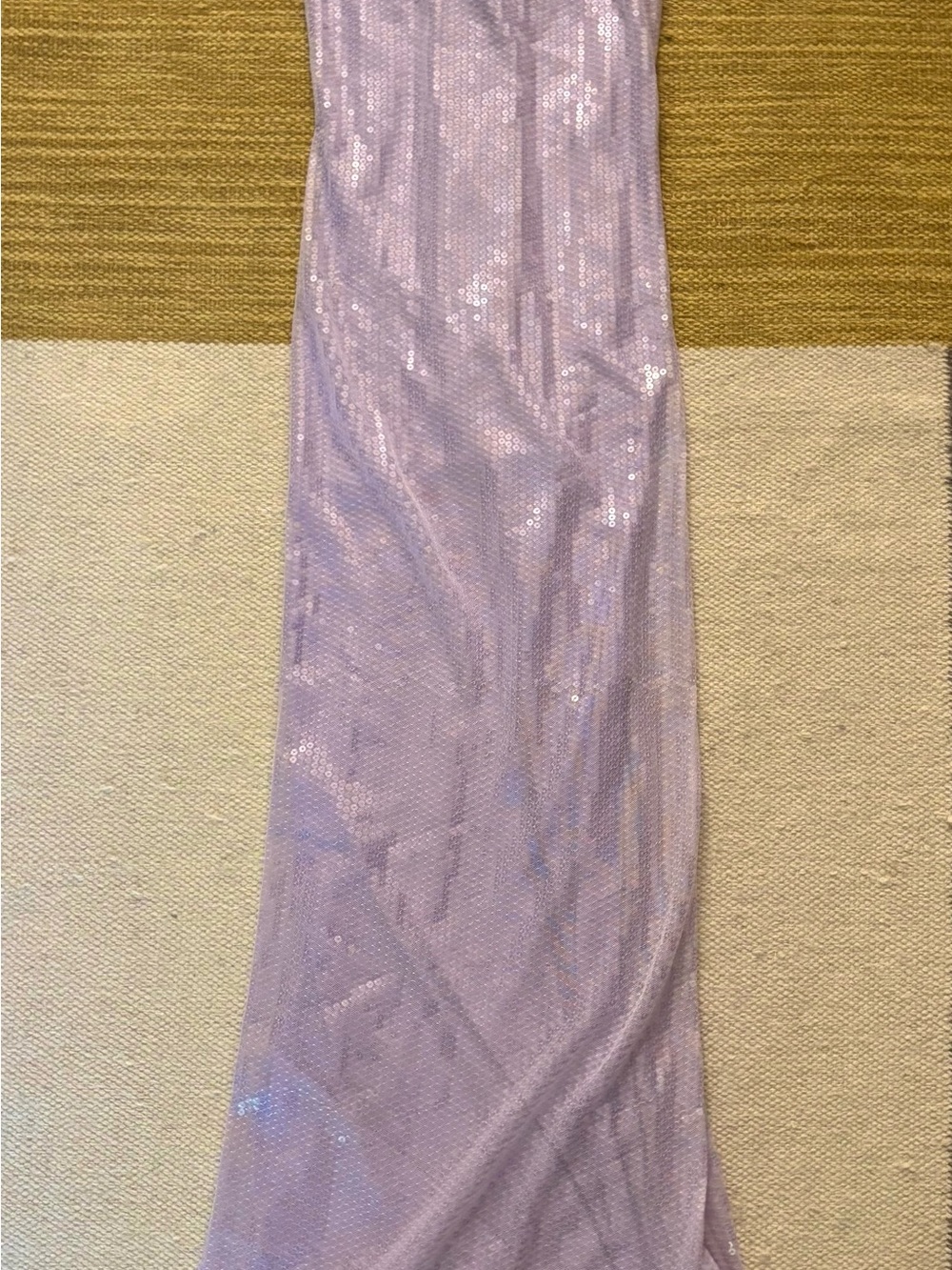 Rare London Lilac Sequin Maxi Skirt